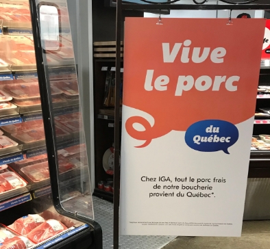 IGA offre du porc du Quebec